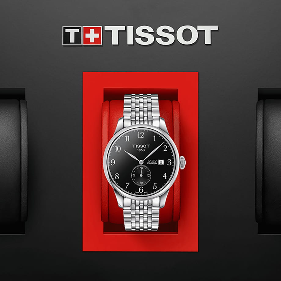 Tissot Tissot Le Locle Automatic Petite Seconde T006.428.11.052.00 механические мужские часы часы крупный план черный циферблата