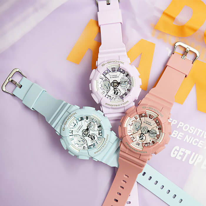 Casio Casio G-Shock GMA-S120DP-6AER электронные часы с аксессуарами женские часы модель GMA-S120DP-6A