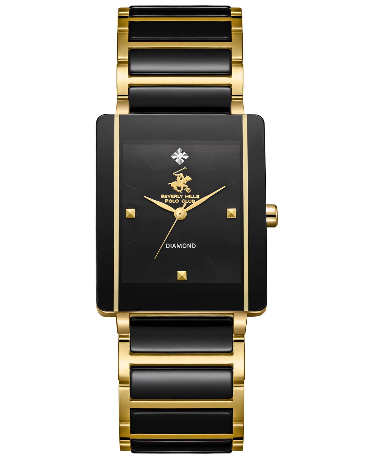 Beverly Hills Polo Club Beverly Hills Polo Club  Quartz BP3699C.251  BP3699C.251 кварцевые женские часы черный циферблат, браслет сталь с ip покрытием + керамика — вид спереди