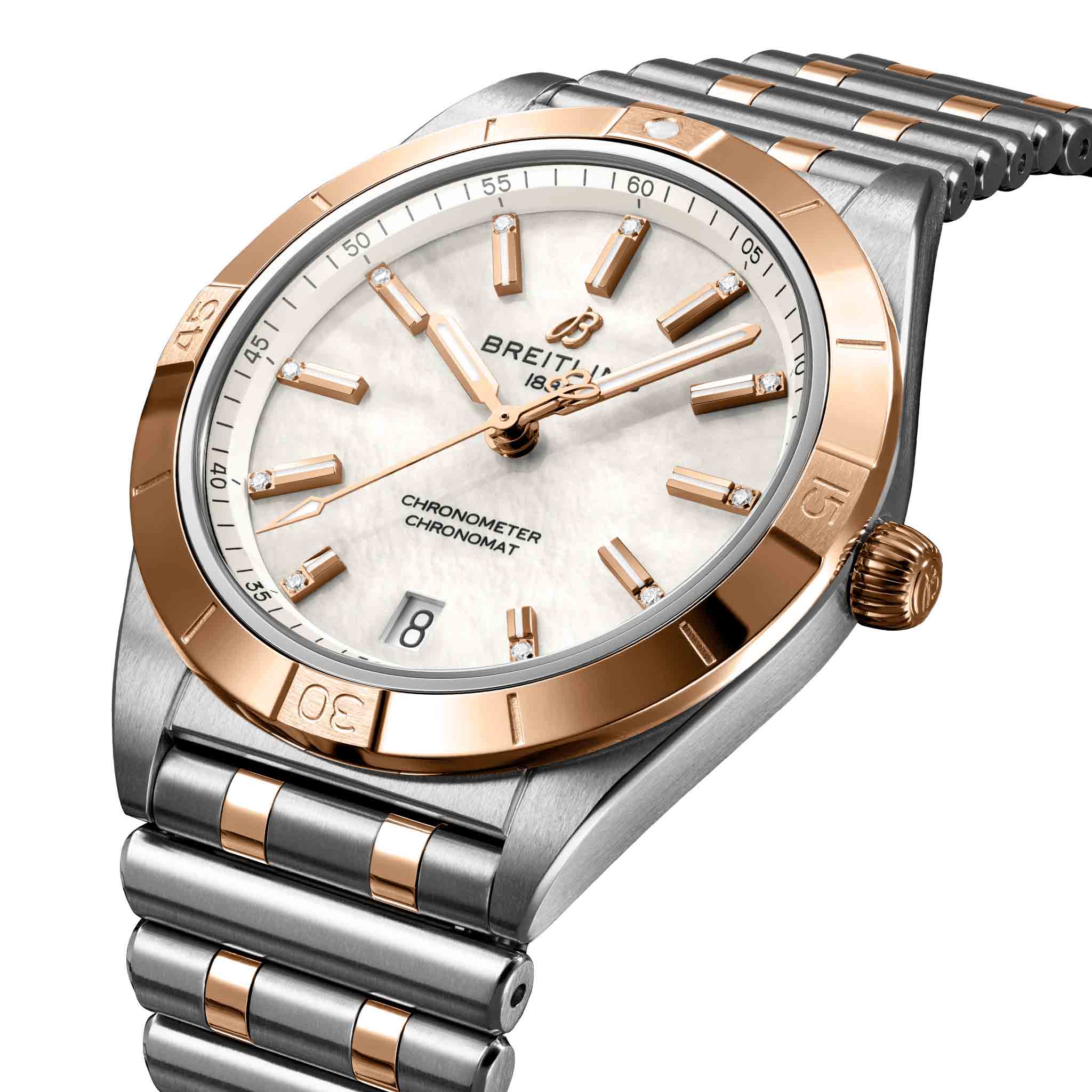 Breitling Breitling Chronomat Automatic 36 U10380101A2U1 женские часы перламутровый циферблат на запястье