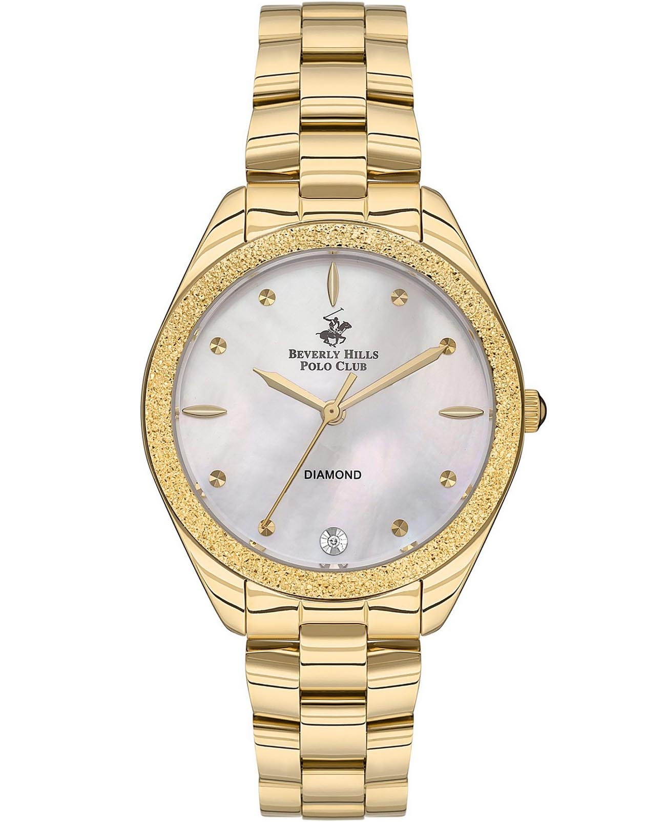 Beverly Hills Polo Club Beverly Hills Polo Club BP3564C.120  BP3564C.120 кварцевые женские часы перламутровый циферблат, браслет нержавеющая сталь с ip-покрытием — вид спереди