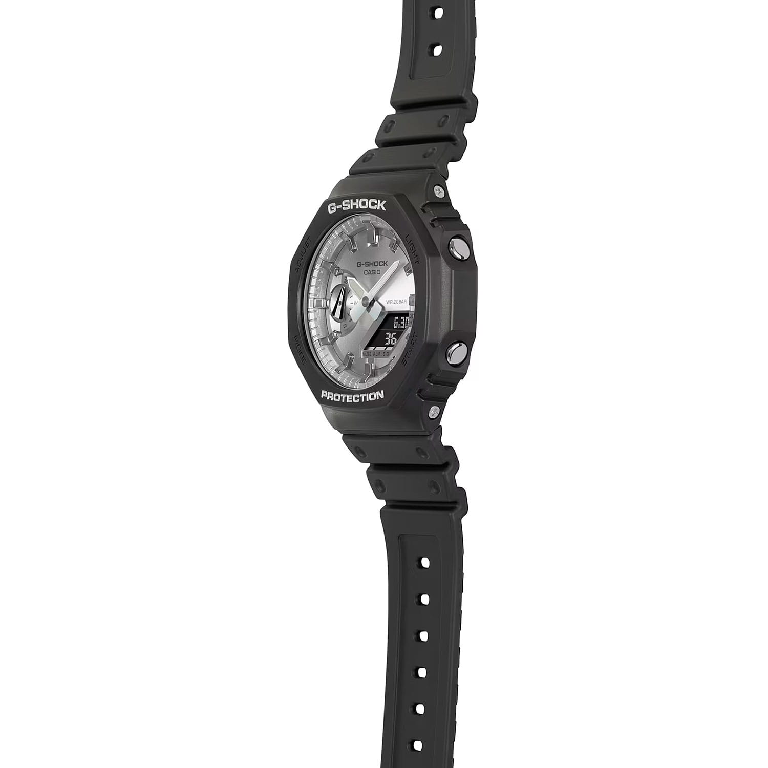 Оригинальные часы Casio Casio G-Shock GA-2100SB-1ADR (GA-2100SB-1AER) электронные калибр механизма  общий вид