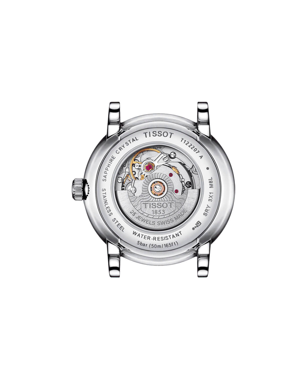 Tissot Tissot Carson Automatic Lady T122.207.11.036.00, t-classic швейцария женские часы на браслете нержавеющая сталь боковой вид