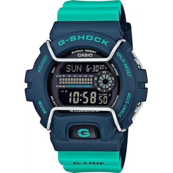 Casio Casio G-Shock GLS-6900-2A  GLS-6900-2A электронные мужские часы черный циферблат, браслет полимер — вид спереди
