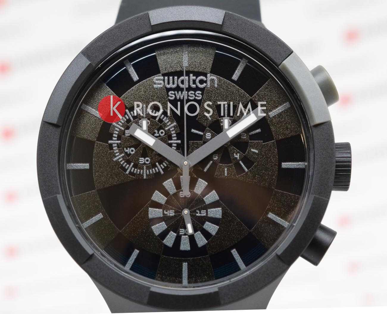 Swatch Swatch Big Bold Chrono Pay! SB02B103-5300, big bold швейцария мужские часы на браслете силикон боковой вид