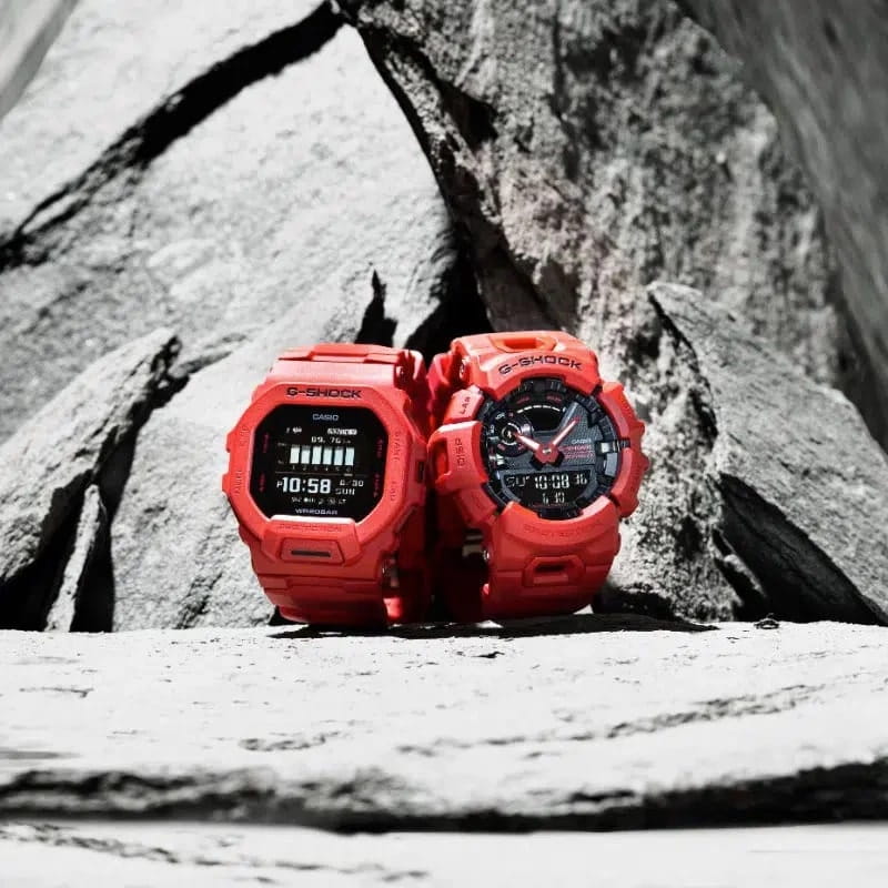 Casio GBD-200RD-4 мужские часы застежка крупным планом