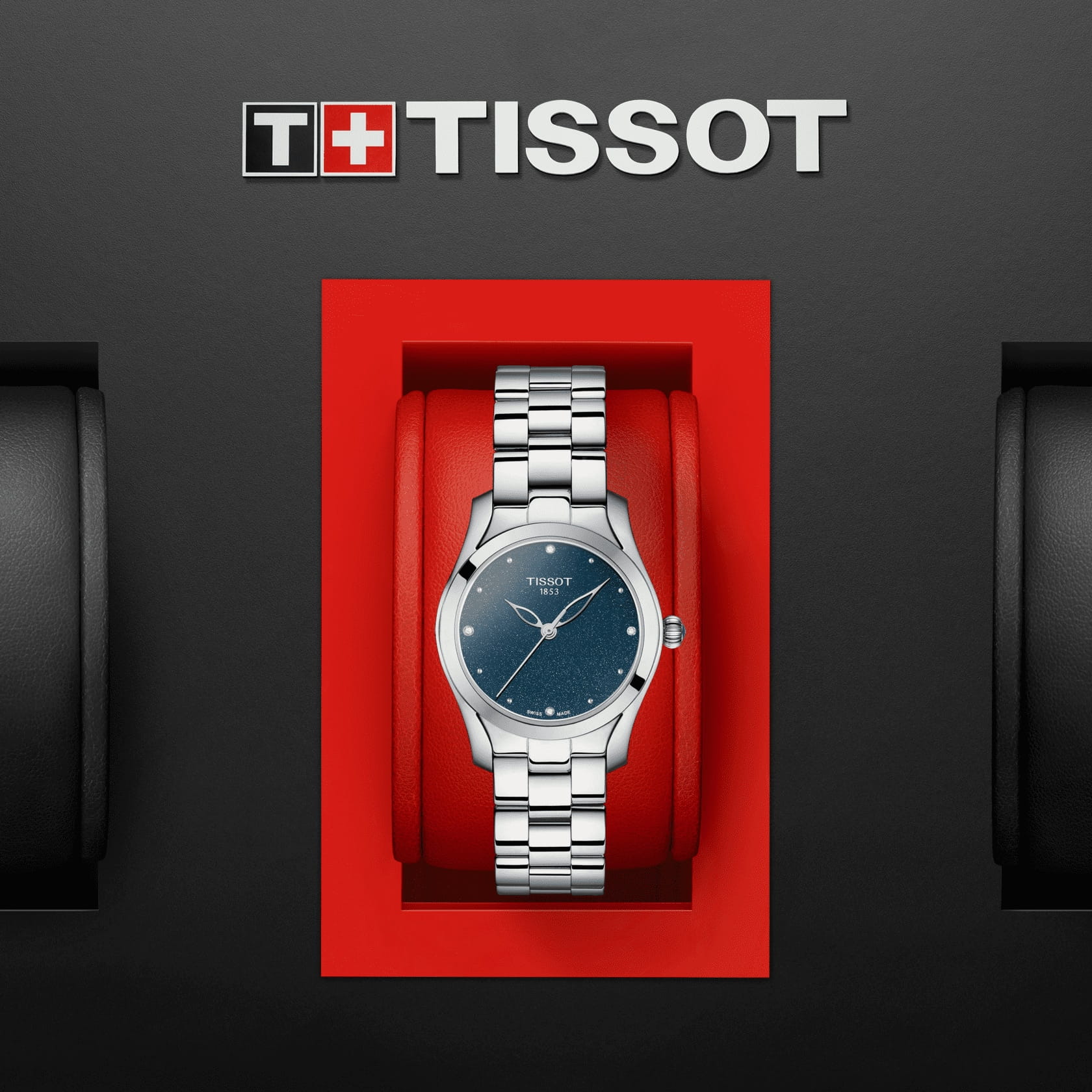 Tissot Tissot T-Wave T112.210.11.046.00, t-lady швейцария женские часы на браслете нержавеющая сталь боковой вид