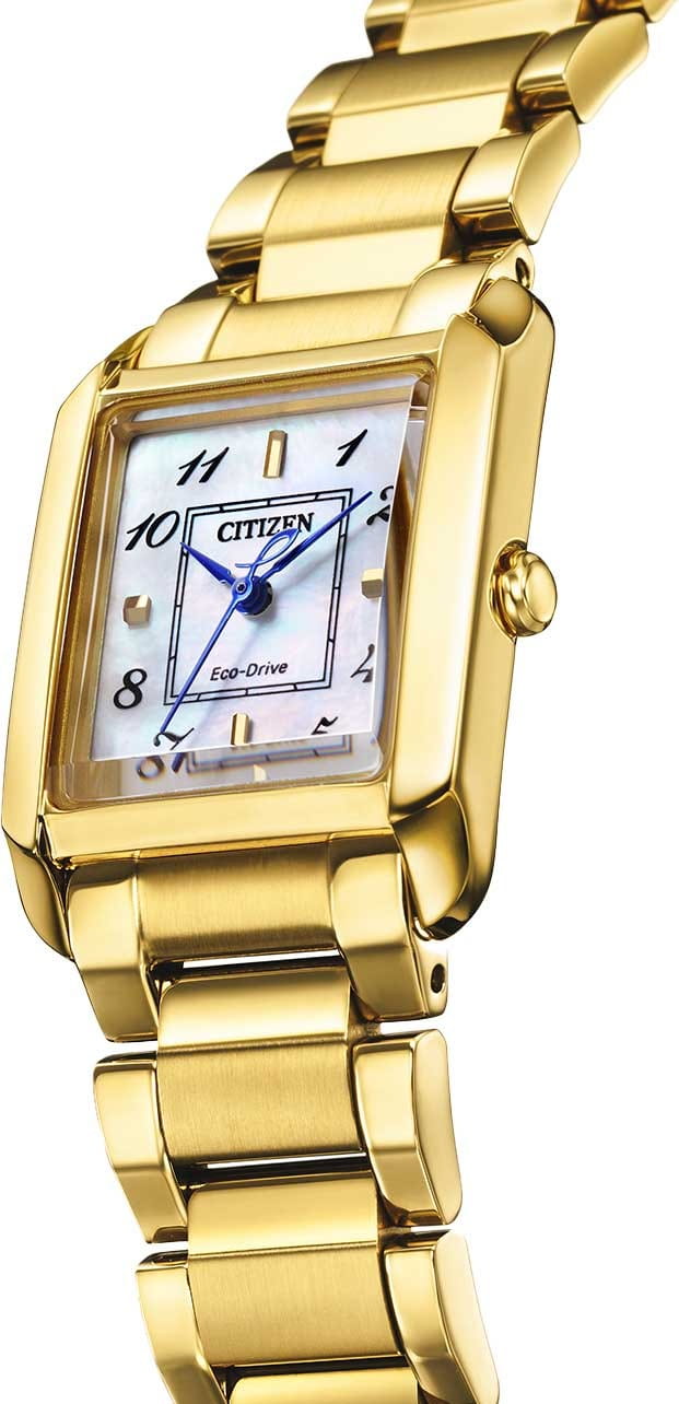 Citizen Citizen Citizen L EW5602-81D,  япония женские часы на браслете нержавеющая сталь с ip-покрытием боковой вид