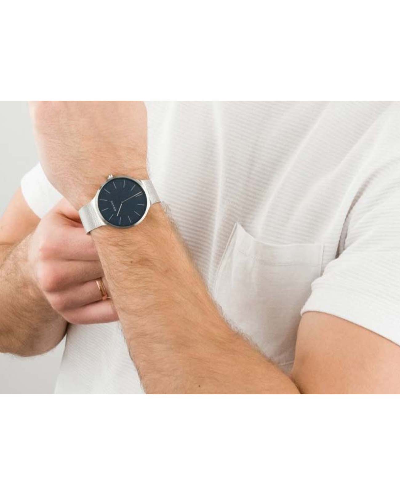 Obaku Obaku V240GXCLMC,  дания мужские часы на браслете нержавеющая сталь боковой вид
