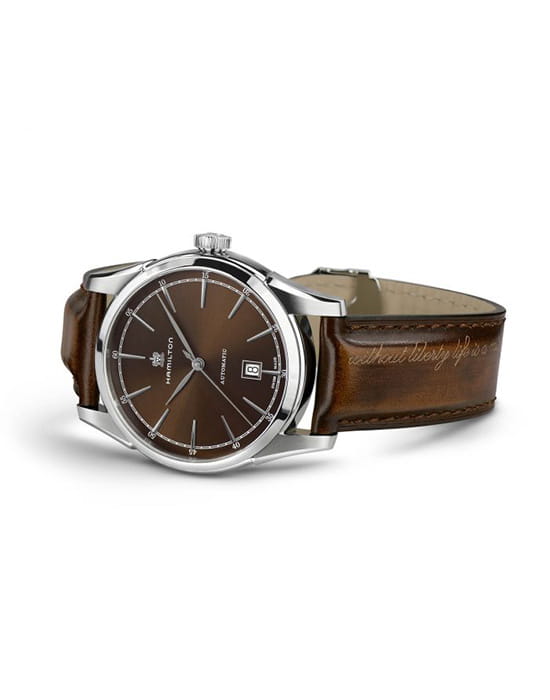 Оригинальные часы Hamilton Hamilton American Classic Spirit of Liberty Auto H42415501 механические калибр механизма h-10 общий вид