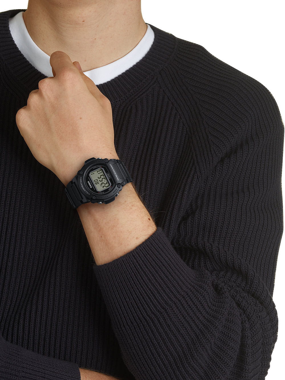 Casio Casio Collection W-219H-1A2VEF , наручные мужские часы фото под углом