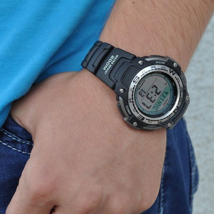 Casio Casio Collection SGW-100-1VER , наручные мужские часы фото под углом