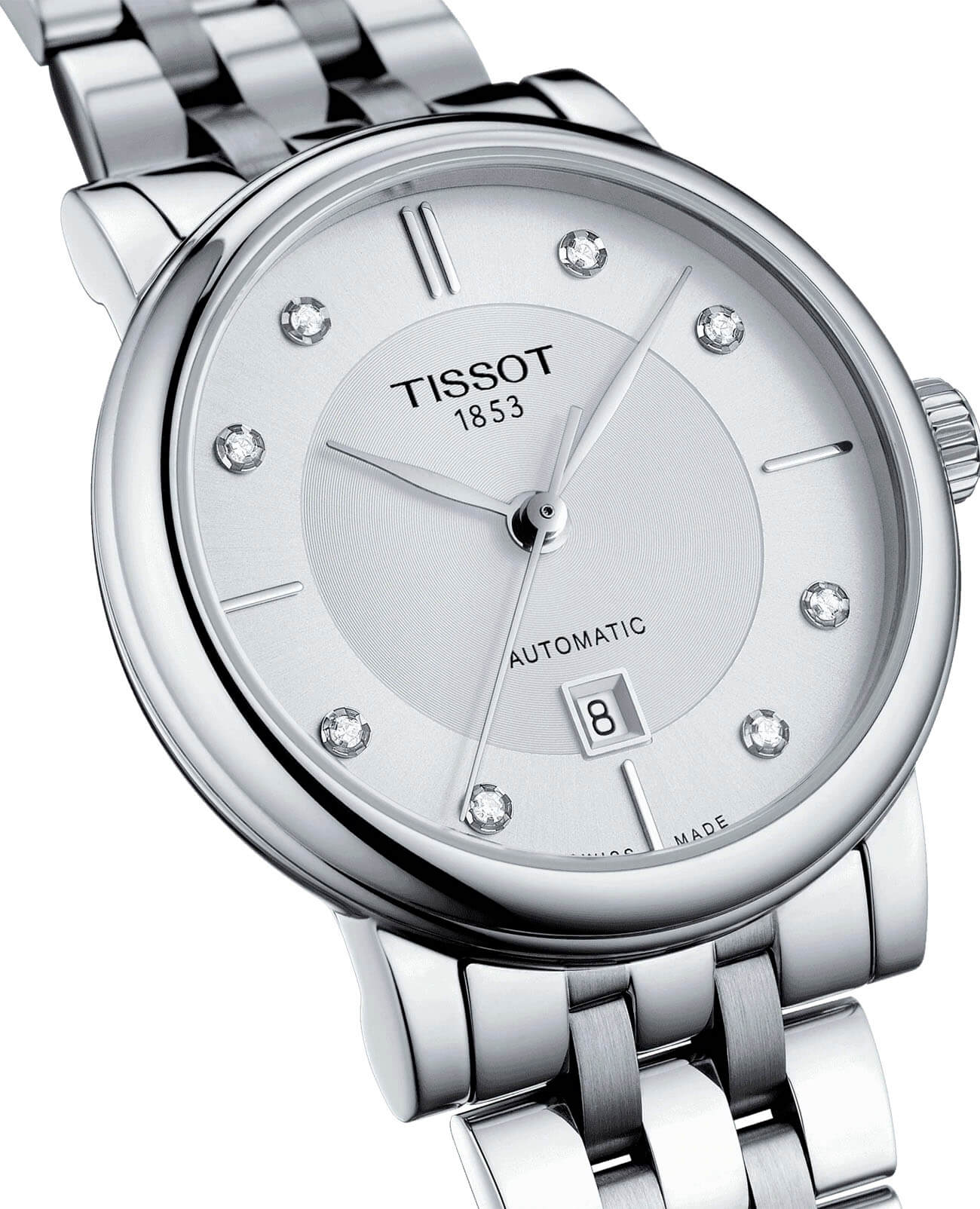 Оригинальные часы Tissot Tissot Carson Automatic Lady T122.207.11.036.00 механические калибр механизма eta 2671 общий вид