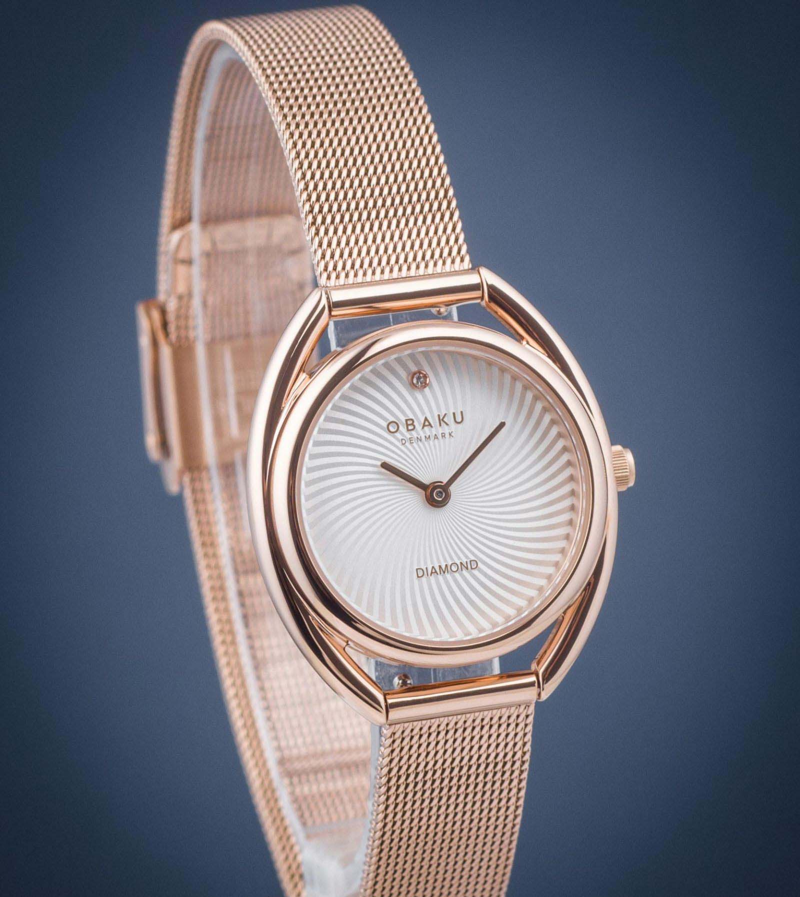 Obaku Obaku Diamond V286LXVIMV кварцевые женские часы часы крупный план белый циферблата