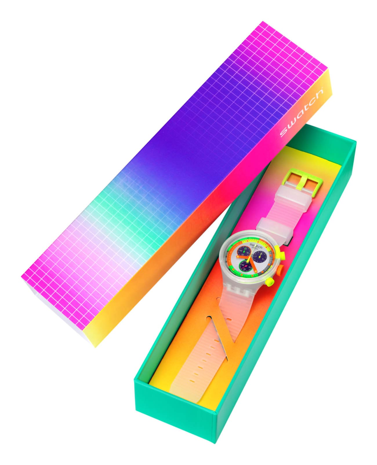 Оригинальные часы Swatch Swatch Big Bold Chrono SB02K100 кварцевые калибр механизма  общий вид