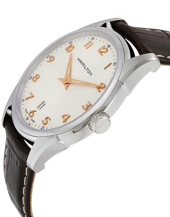 Hamilton Hamilton Jazzmaster Thinline Quartz H38511513, jazzmaster швейцария мужские часы на браслете кожаный боковой вид
