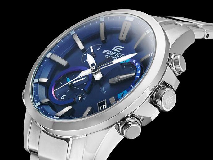 Casio Casio Edifice EQB-700D-2A, edifice япония мужские часы на браслете нержавеющая сталь боковой вид