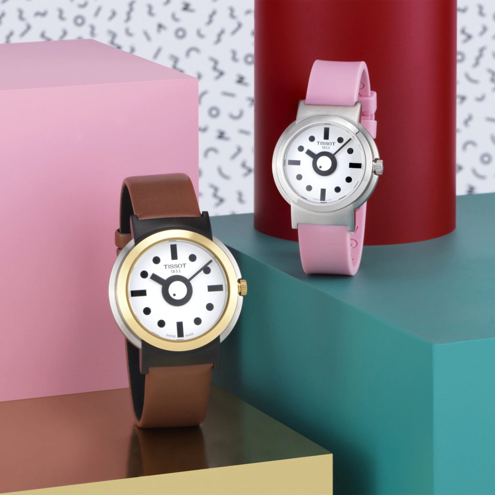 Tissot Tissot Heritage Memphis Lady T134.210.17.011.00  — детали корпуса и кожаный