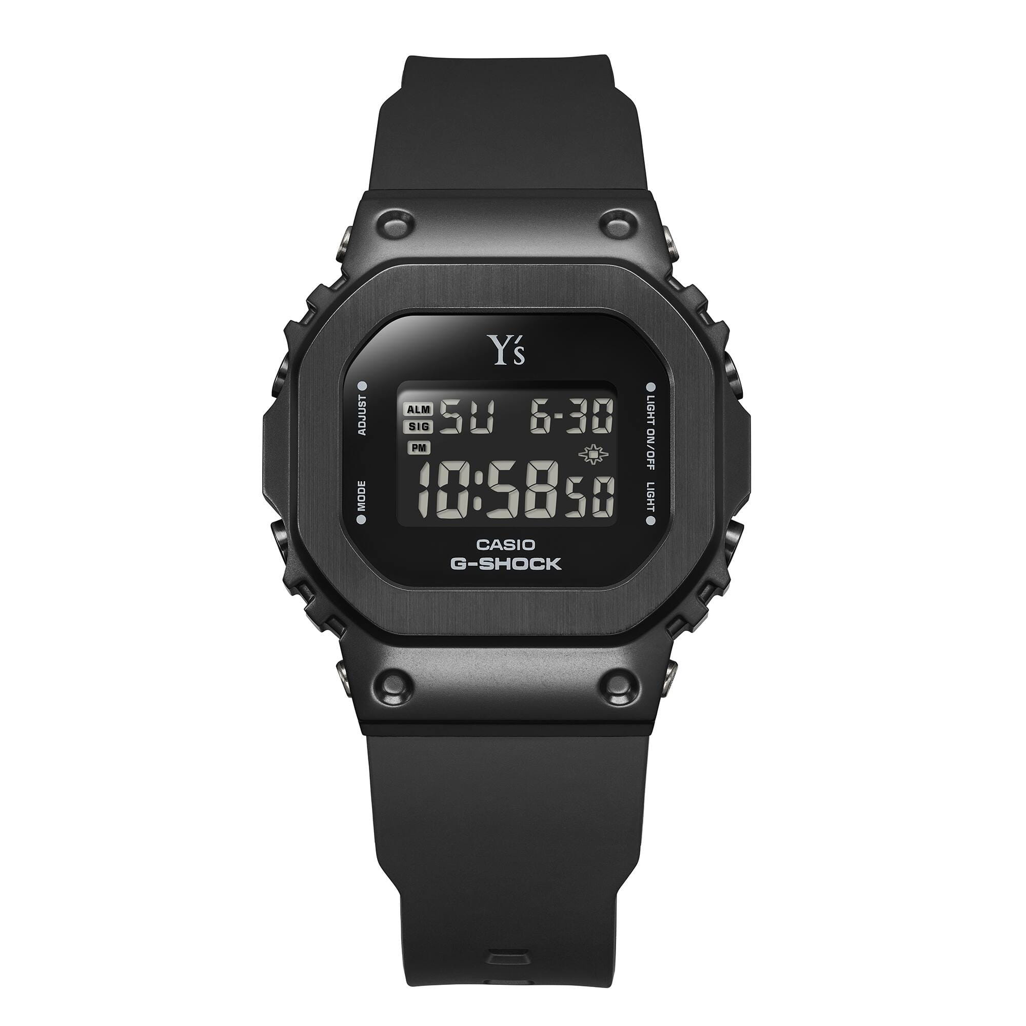 Casio Casio G-Shock GM-S5600YS-1DR (GM-S5600YS-1) электронные мужские часы часы крупный план  циферблата