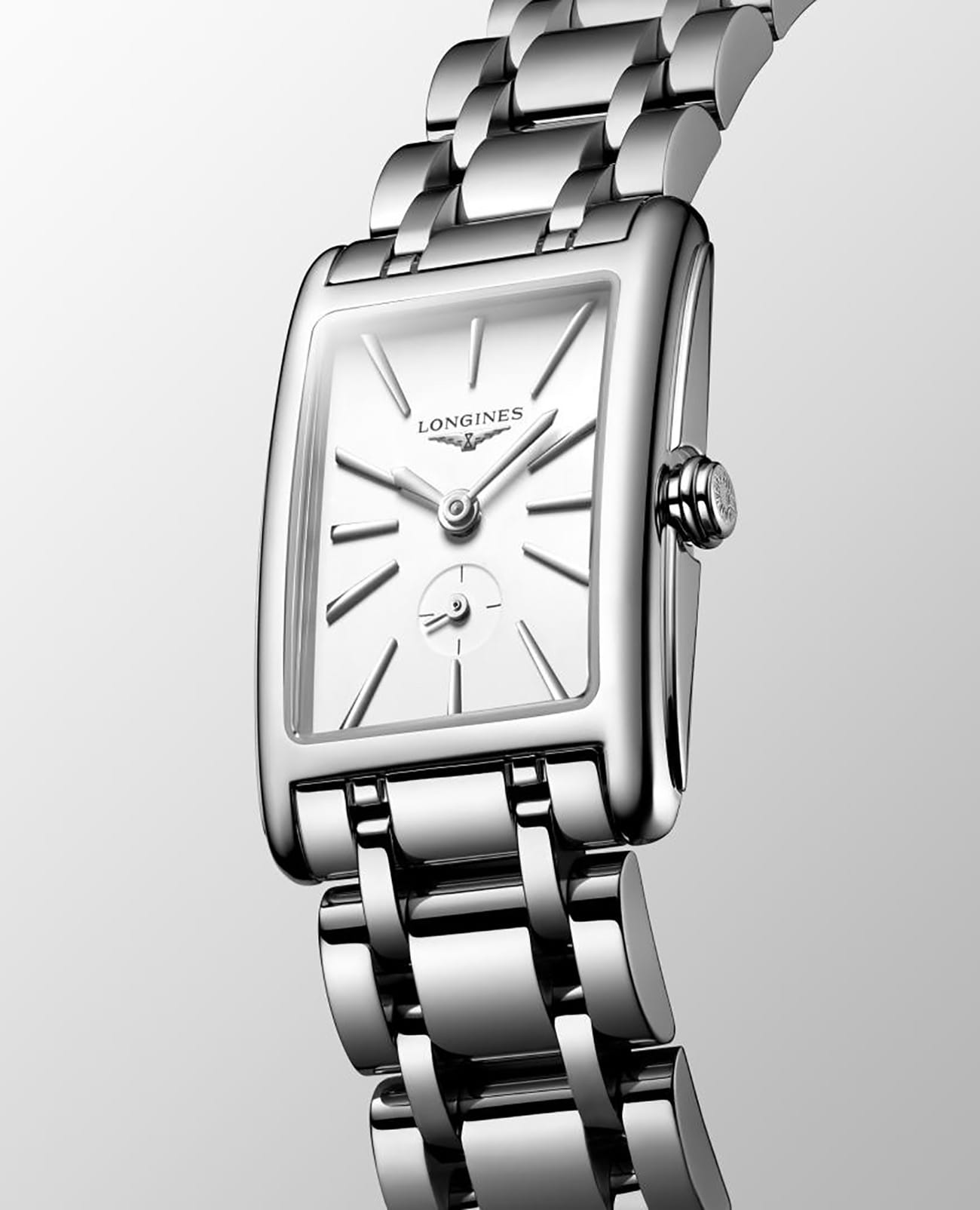 Longines Longines DolceVita L5.255.4.11.6, dolcevita швейцария женские часы на браслете нержавеющая сталь боковой вид