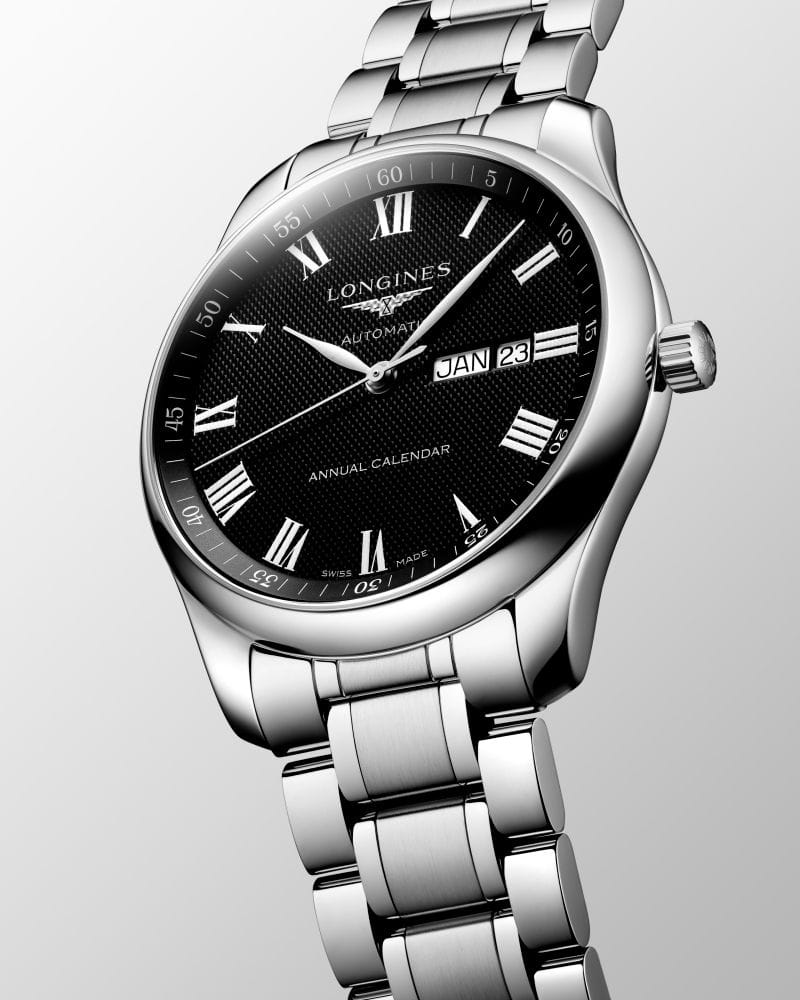 Longines Longines Master Collection L2.920.4.51.6 мужские часы черный циферблат на запястье