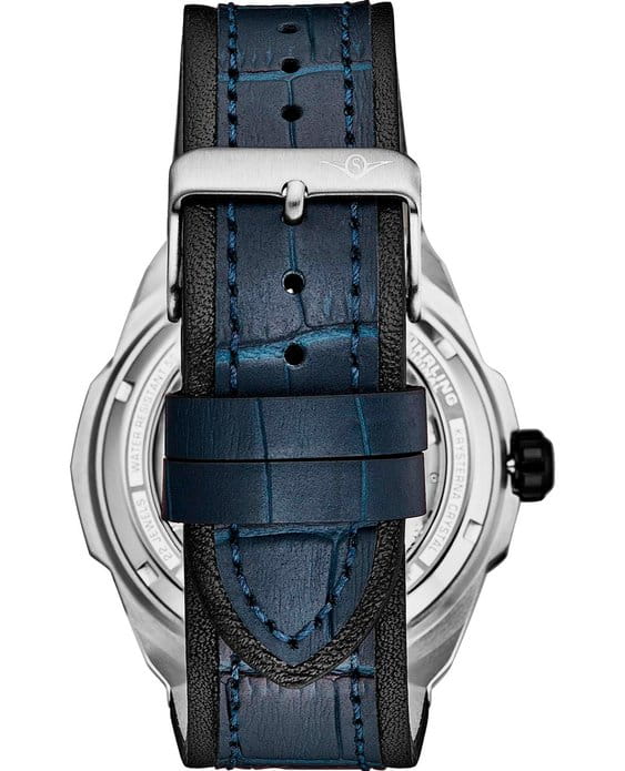 Stuhrling Stuhrling Navigator 1012.03,  сша мужские часы на браслете кожаный боковой вид