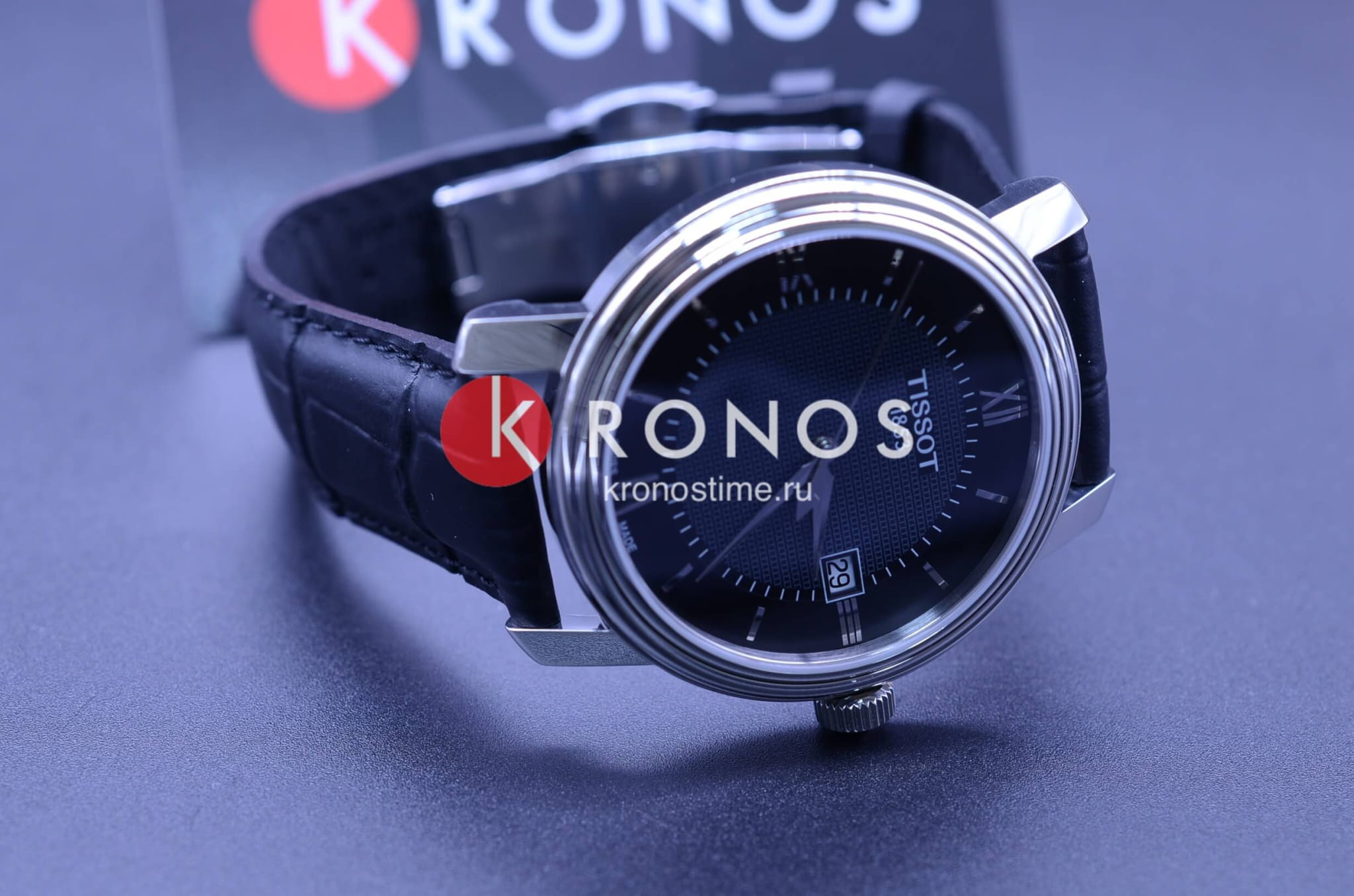 Tissot Tissot Bridgeport T097.410.16.058.00, t-classic швейцария мужские часы на браслете кожаный боковой вид