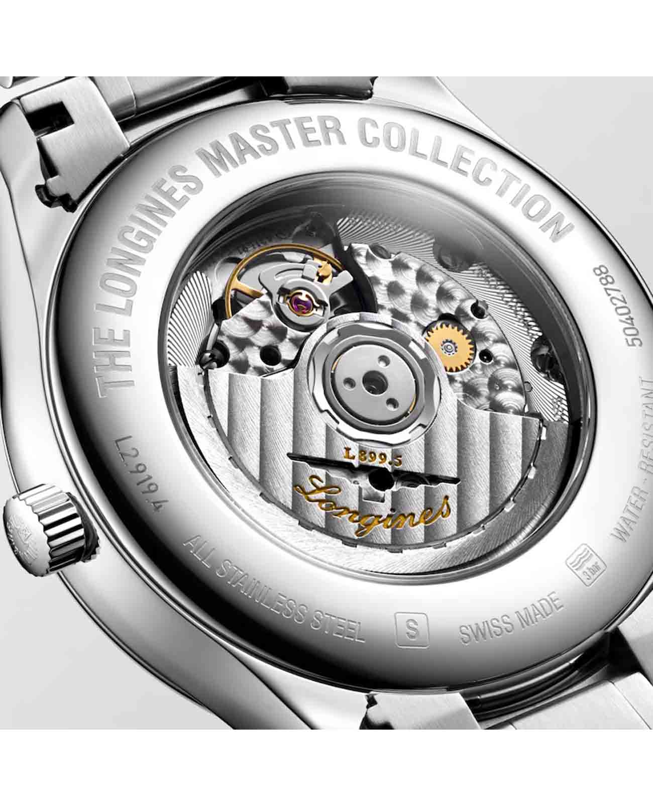 Longines Longines Master Collection L2.919.4.77.6 мужские часы серебристый циферблат на запястье