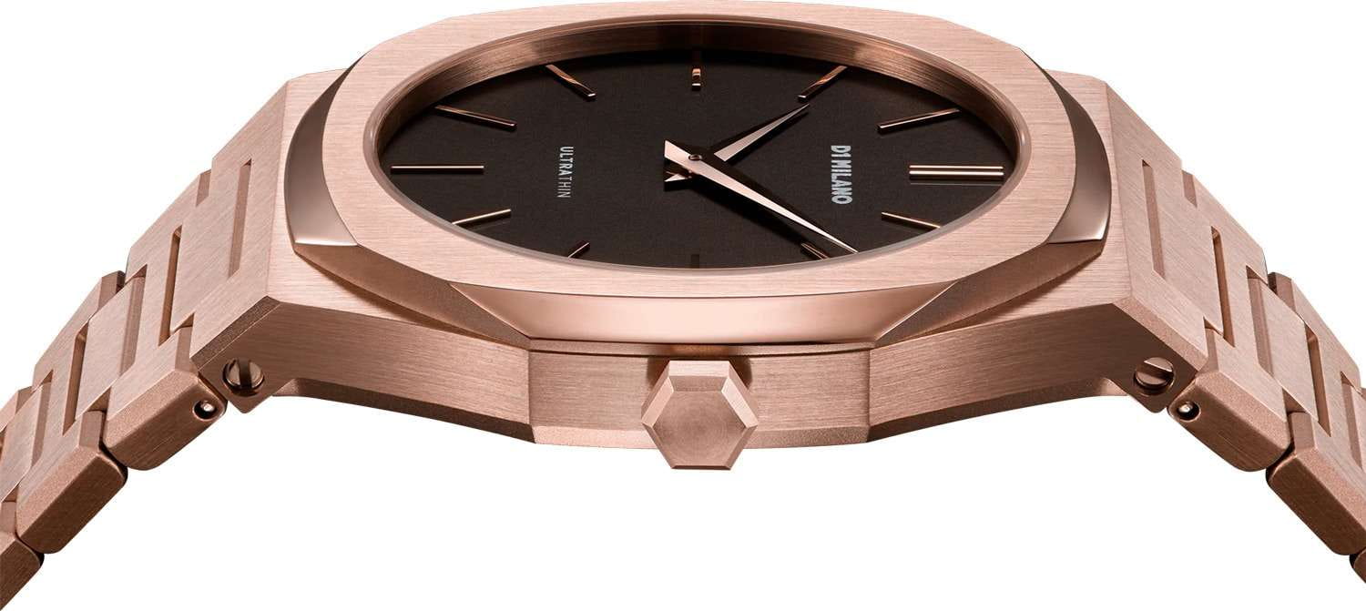 D1 Milano D1 Milano Ultra Thin UTBJ42,  италия женские часы на браслете нержавеющая сталь с pvd-покрытием боковой вид