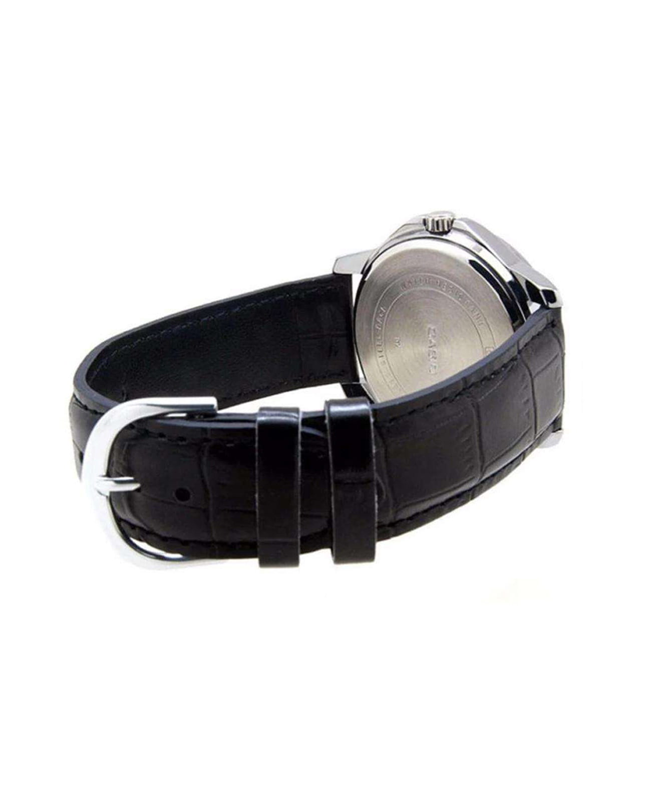 Casio Casio Collection MTP-V004L-1CUDF (MTP-V004L-1C), collection япония мужские часы на браслете кожаный боковой вид