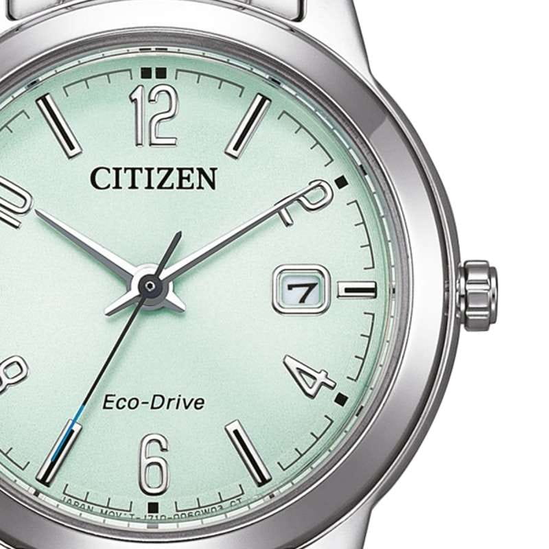 Citizen Citizen Eco-Drive FE1241-71X женские часы бирюзовый циферблат на запястье