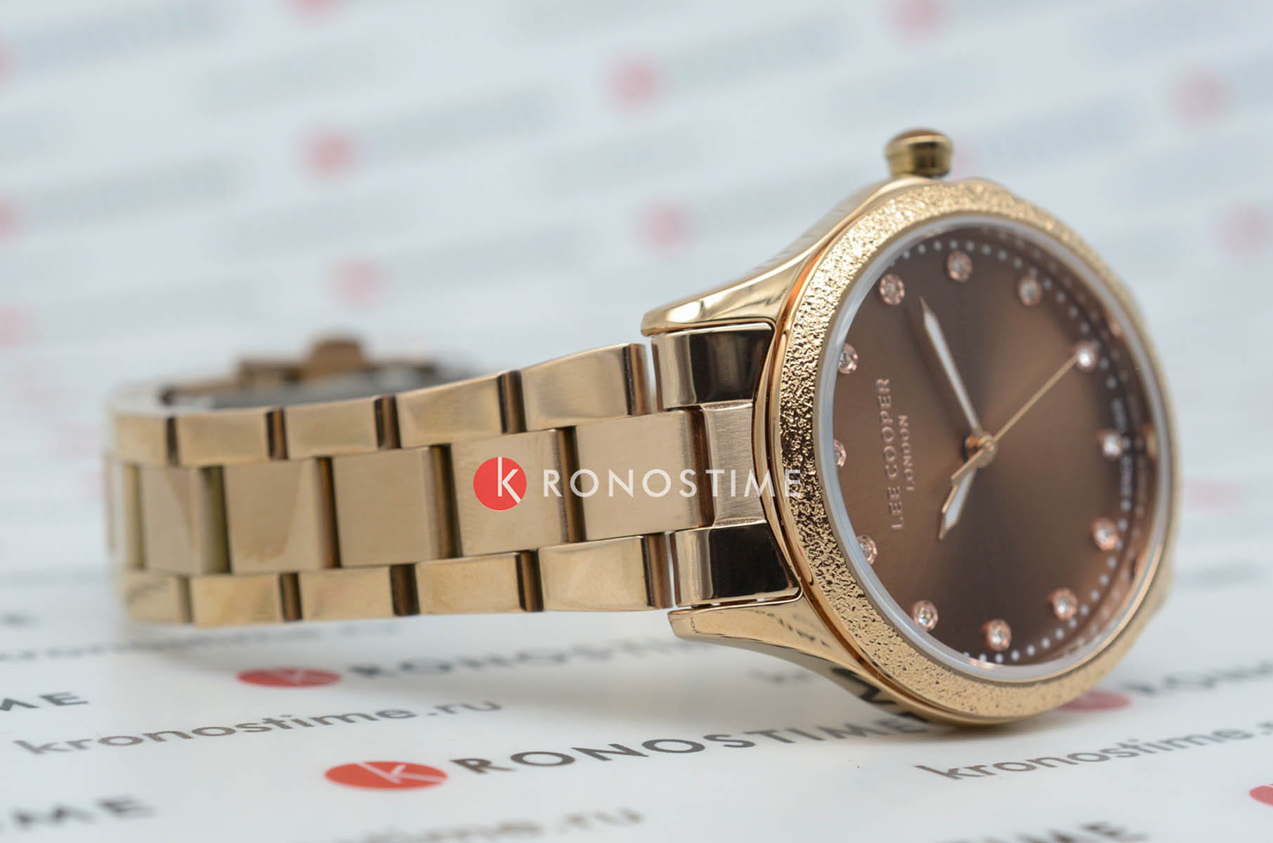 Lee Cooper Lee Cooper LC07840.540 женские часы коричневый циферблат на запястье