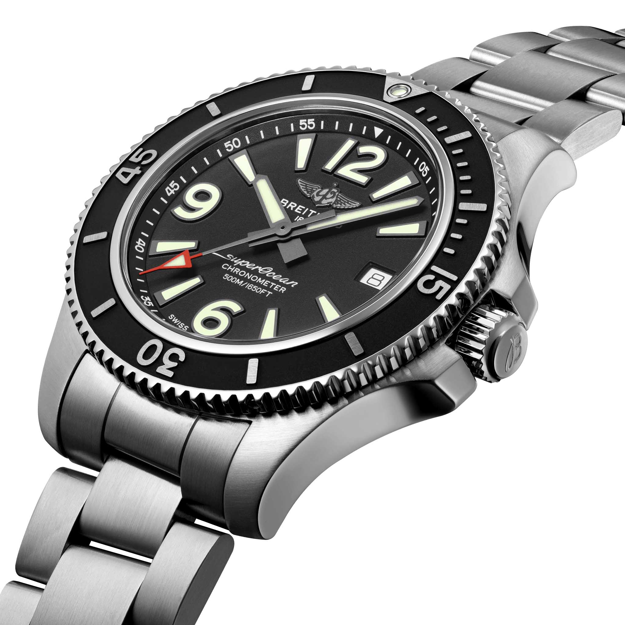 Breitling Breitling Superocean Automatic 42 A17366021B1A1 , наручные мужские часы фото под углом
