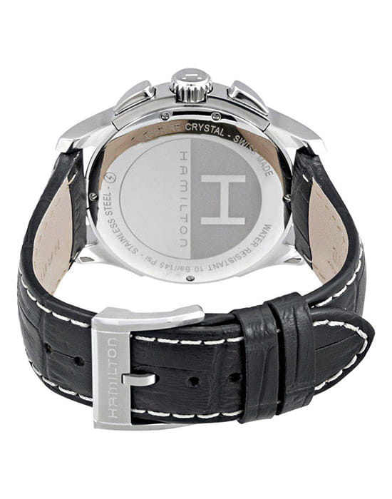 Hamilton Hamilton Jazzmaster Chrono Quartz H32612735  мужские часы черный циферблат на запястье