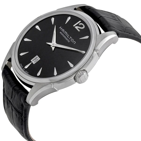 Hamilton Hamilton Jazzmaster Slim Auto H38615735, jazzmaster швейцария мужские часы на браслете кожаный боковой вид