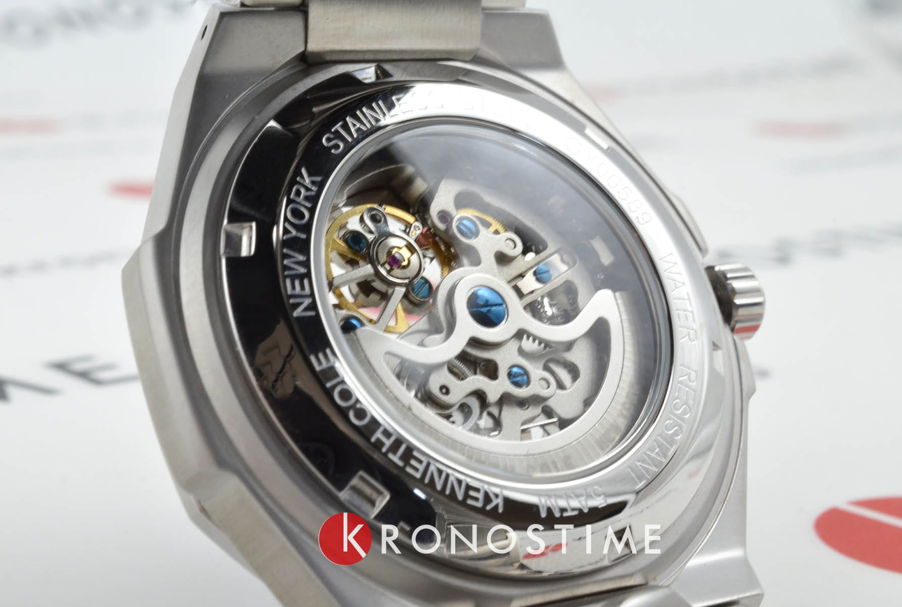 Kenneth Cole Kenneth Cole Automatic KCWGY0058901  - задняя крышка сталь металл корпуса, сша часы