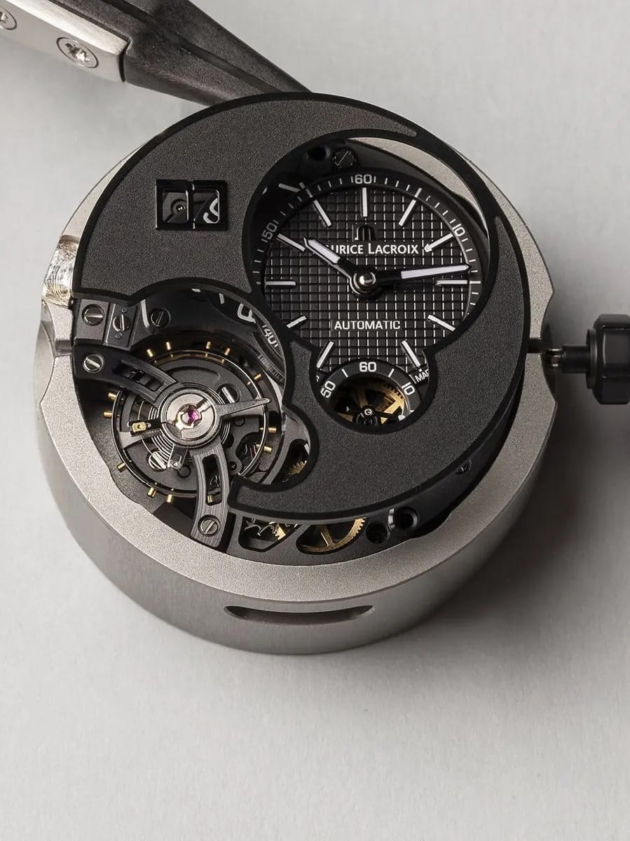 Оригинальные часы Maurice Lacroix Maurice Lacroix Aikon Master Grand Date Black AI6118-DLB0B-330-2 механические калибр механизма ml331 общий вид