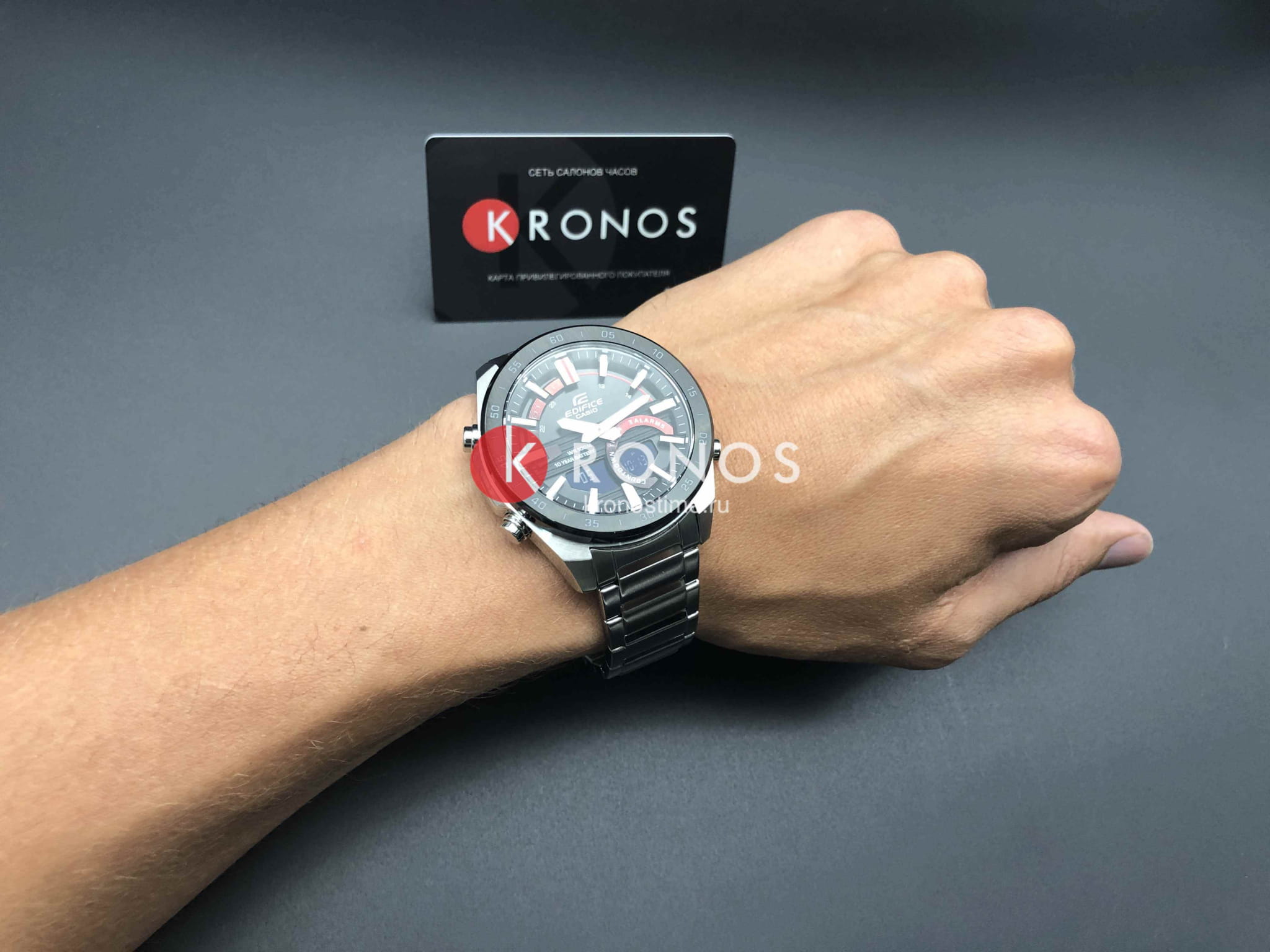 Casio Casio Edifice ERA-120DB-1A кварцевые мужские часы часы крупный план черный циферблата