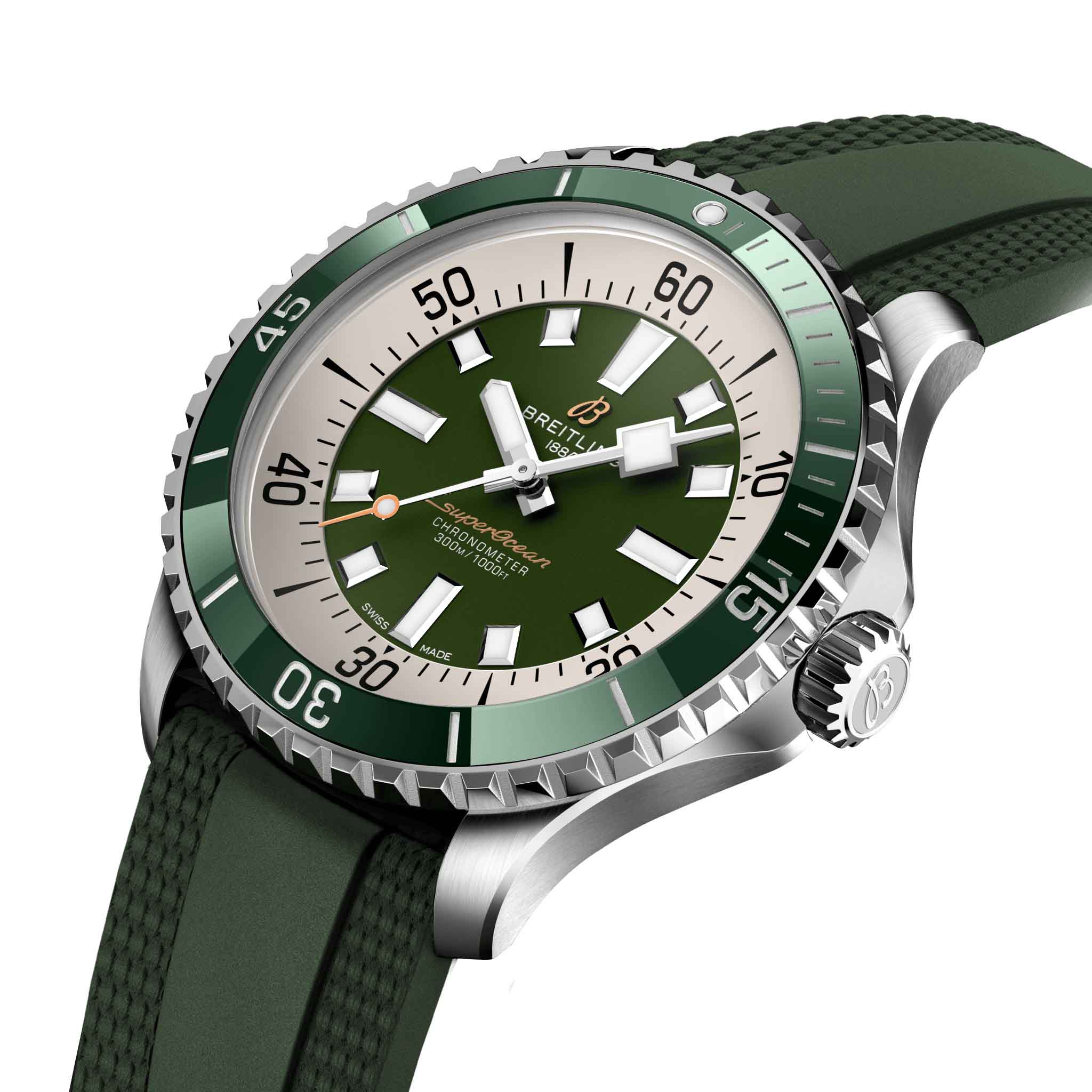 Breitling Breitling Superocean Automatic 44 A17376A31L1S1 механические мужские часы часы крупный план  циферблата