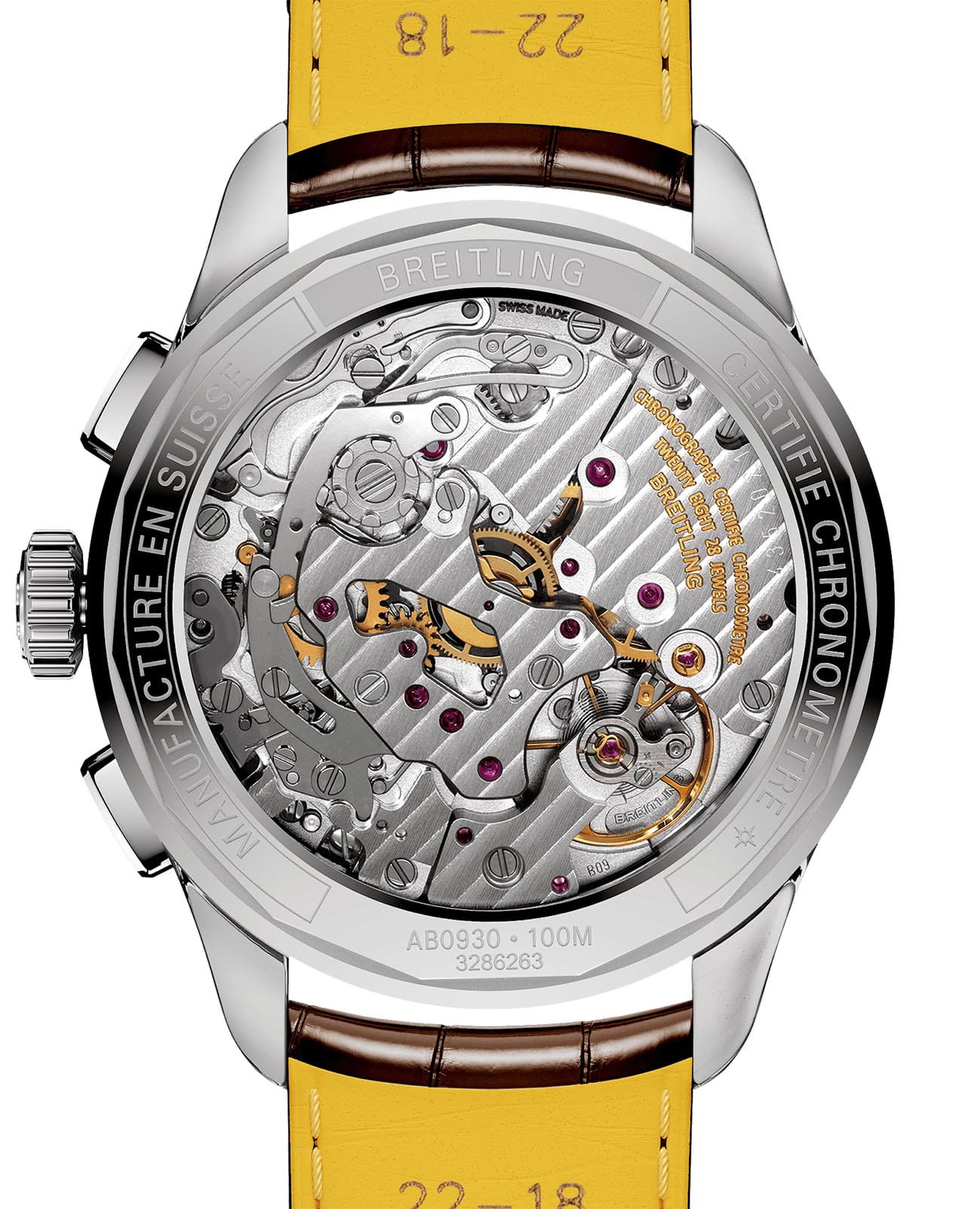 Оригинальные часы Breitling Breitling Premier B09 Chronograph 40 AB0930F51H1P1 механические калибр механизма мануфактурный механизм breitling caliber b09 общий вид