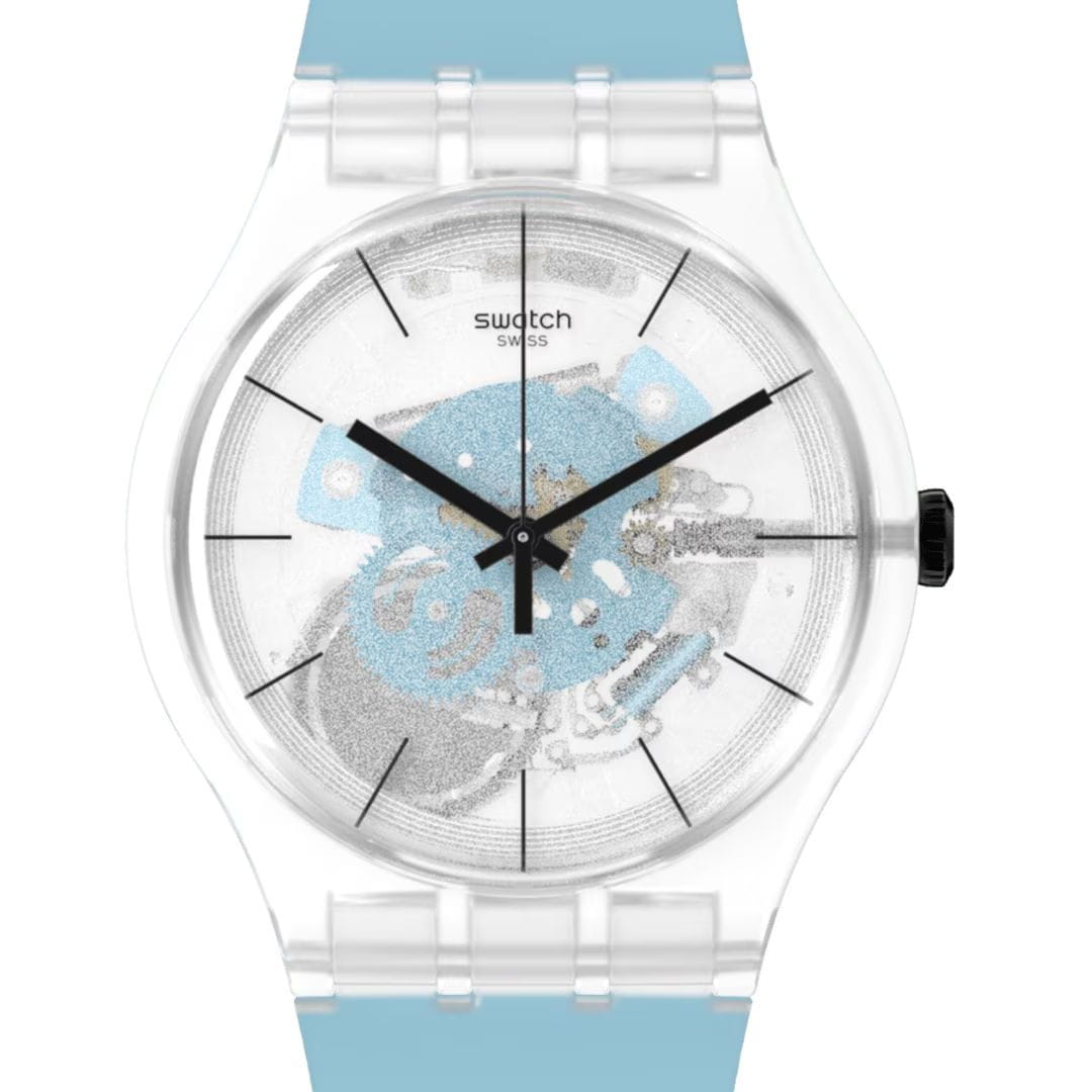 Swatch Swatch New Gent Biosourced Swatch Pay! SO29K112-5300, gent швейцария женские часы на браслете силикон боковой вид