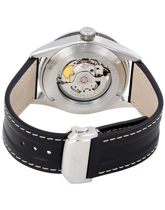 Hamilton Hamilton Broadway Day Date Auto H43515735 механические мужские часы часы крупный план черный циферблата