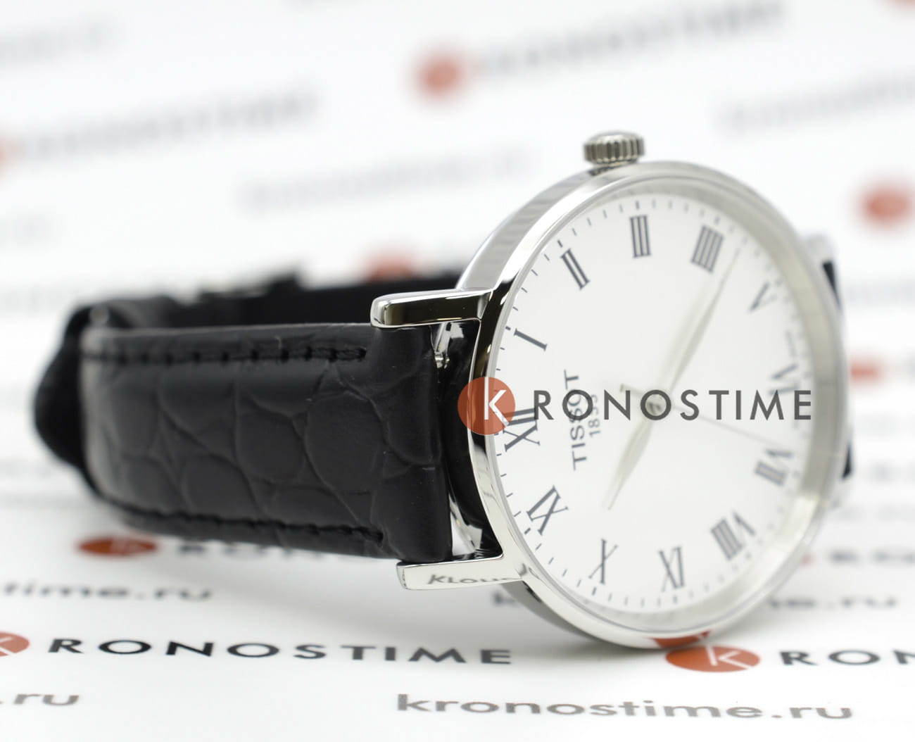 Tissot Tissot Everytime T143.210.16.033.00, t-classic швейцария женские часы на браслете кожаный боковой вид