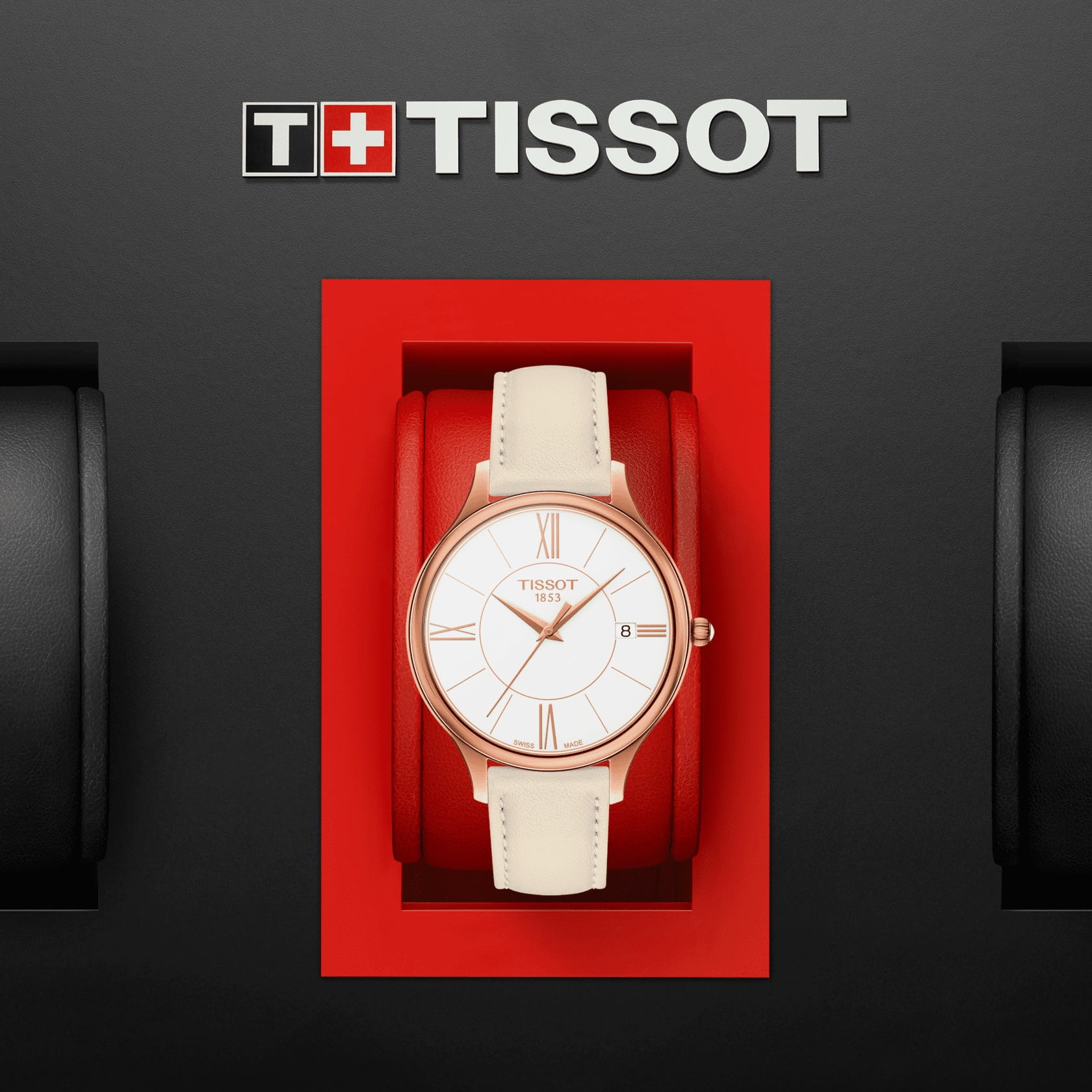 Tissot Tissot Bella Ora Round T103.210.36.018.00 швейцария наручные женские часы заводная головка с логотипом Tissot