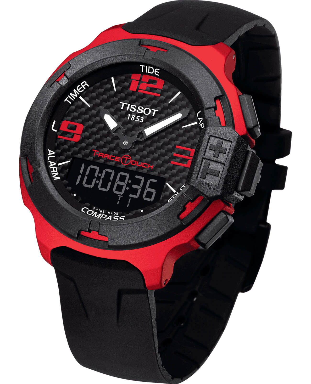 Оригинальные часы Tissot Tissot T-Race Touch Aluminium T081.420.97.207.00 кварцевые калибр механизма eta e49.301 общий вид