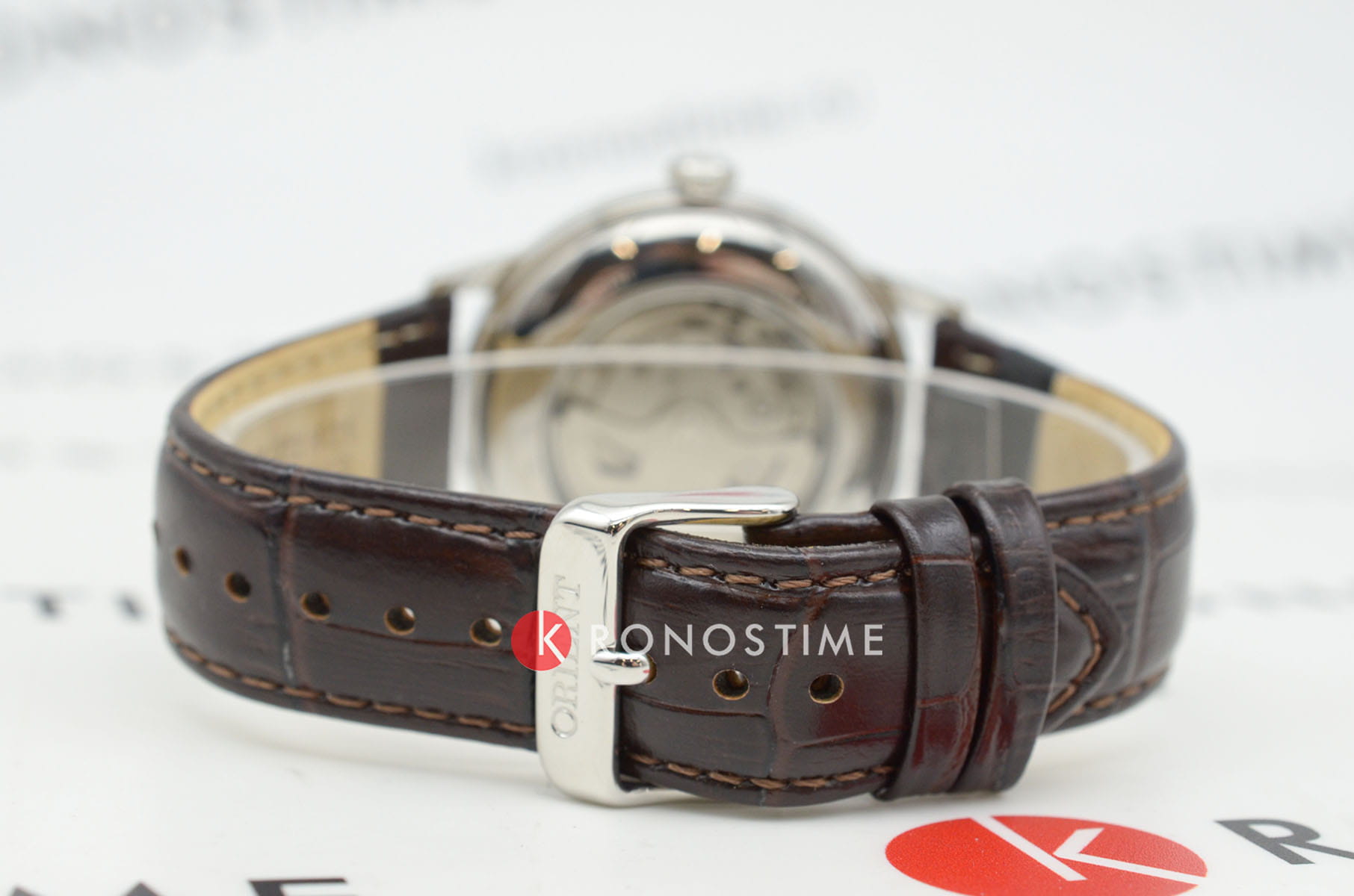 Orient Orient Bambino RA-AK0703E (RN-AK0703E) механические мужские часы часы крупный план зеленый циферблата