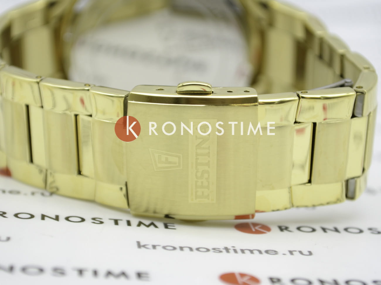 Festina F20541/4 мужские часы застежка крупным планом