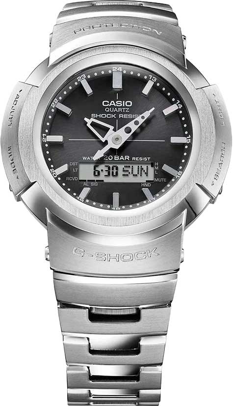 Casio AWM-500D-1A мужские часы застежка крупным планом