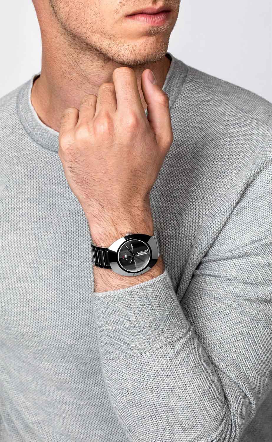 Rado Rado The Original DiaStar R12160103 мужские часы серый циферблат на запястье