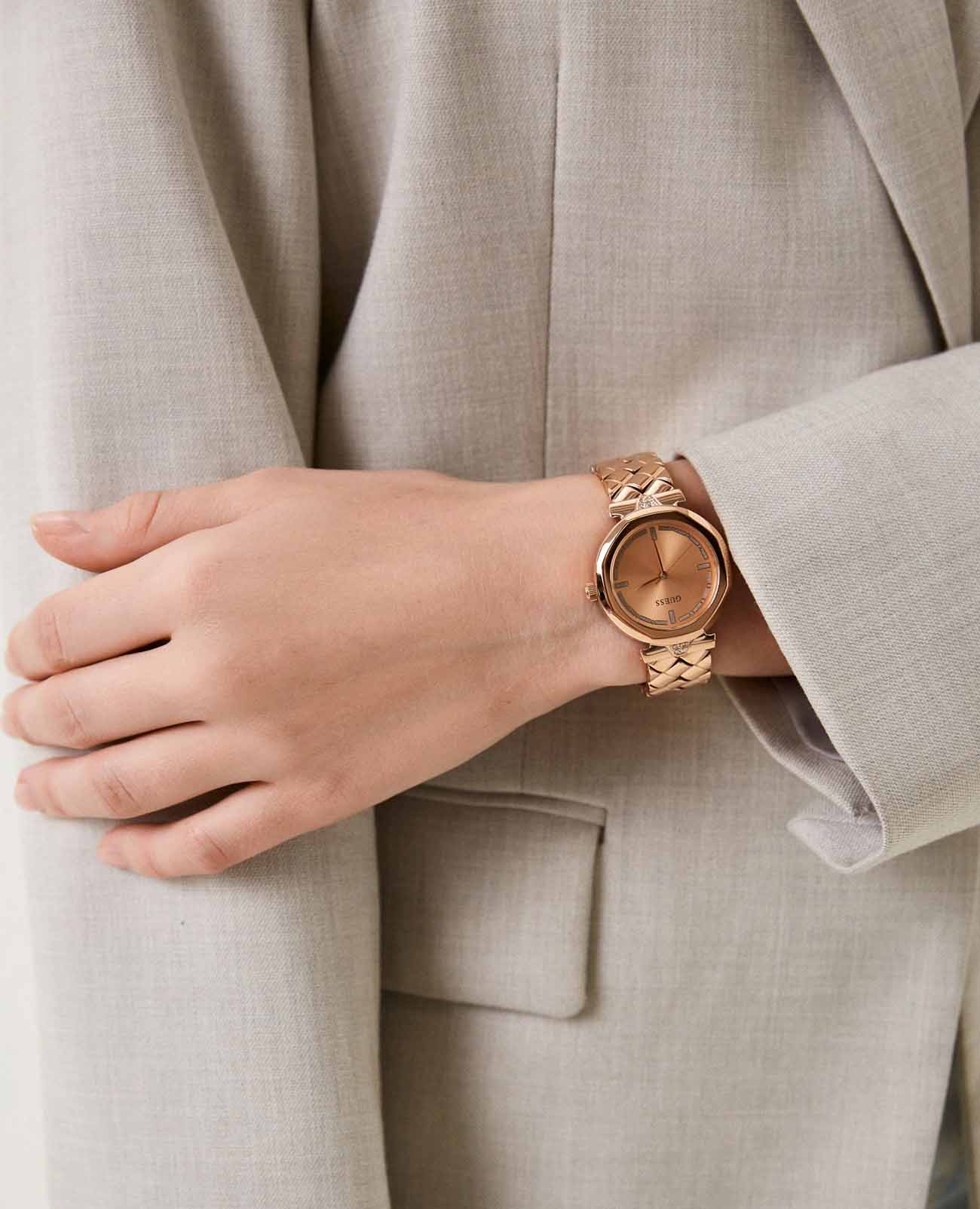 Guess Guess Dress GW0613L3 женские часы золотой циферблат на запястье